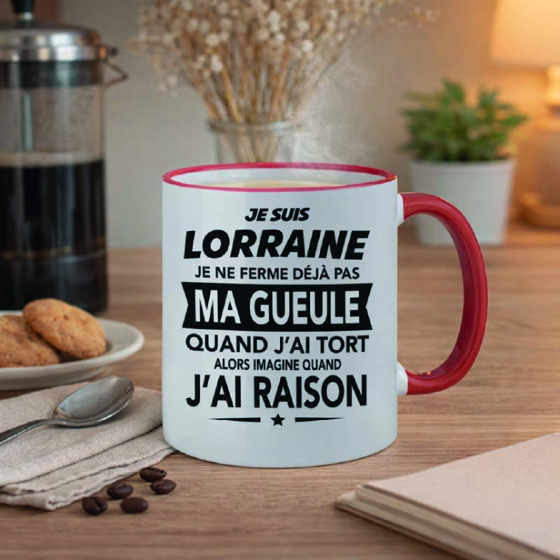 Mug - Je suis lorraine je ne ferme déjà pas ma gueule - Brod N' Flock