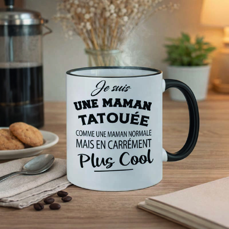 Mug - Je suis une maman tatouée comme une maman... - Brod N' Flock