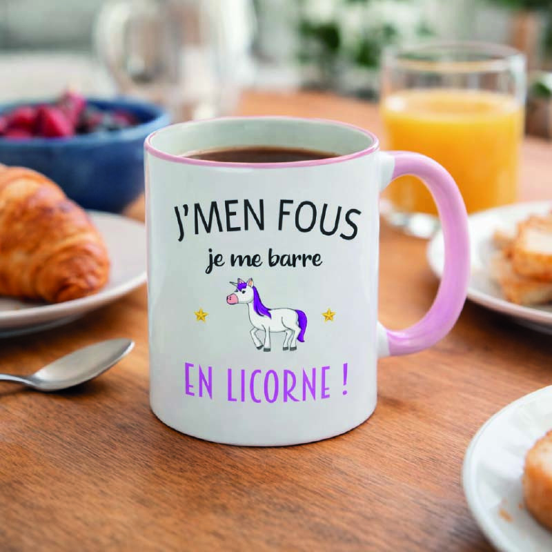 Mug - J'men fous je me barre en licorne ! - Brod N' Flock