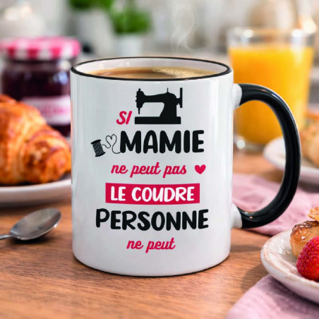 Mug - Si Mamie ne peut pas le coudre personne ne peut - Brod N' Flock