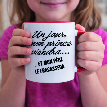 Mug - Un jour mon prince viendra... et mon père le... - Brod N' Flock