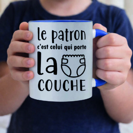 Mug - Le patron c'est celui qui porte la couche - Brod N' Flock