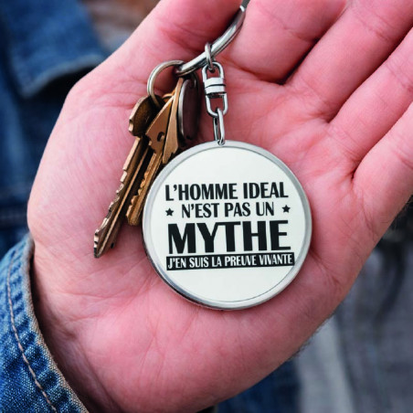 Porte clé - L'homme idéal n'est pas un mythe - Brod N' Flock