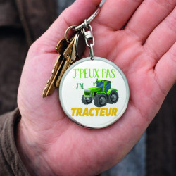 Porte clé - J'peux pas j'ai tracteur - Brod N' Flock