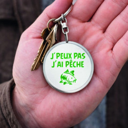Porte clé - J'peux pas j'ai pêche - Brod N' Flock