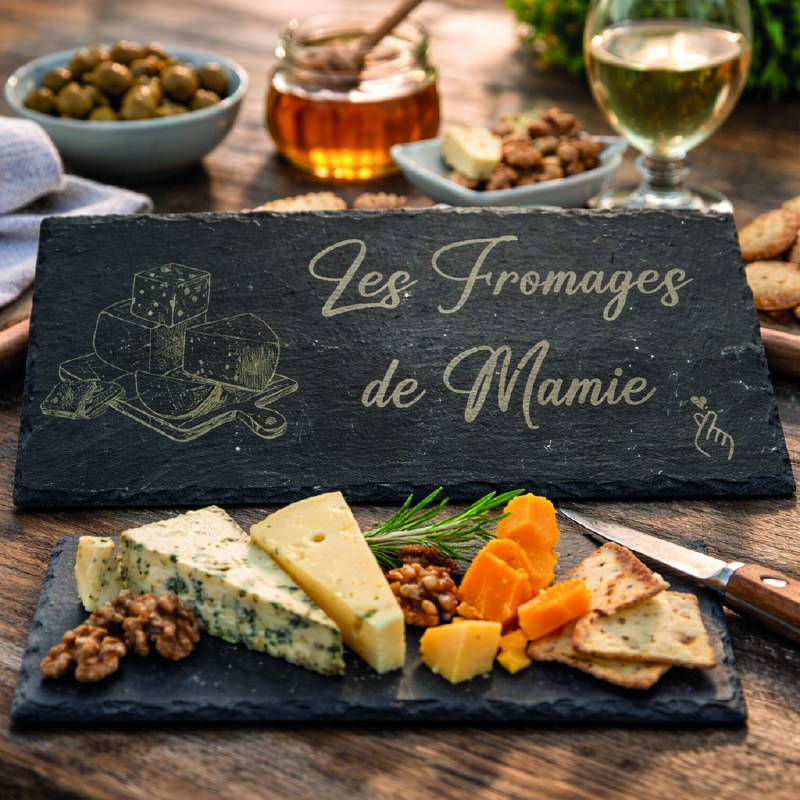 Ardoise les fromages de Mamie - Brod N' Flock