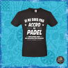 T-shirt - Je ne suis pas accro au padel... - Brod N' Flock