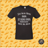 T-shirt- J'ai deux titres dans la vie Papa et Beau Papa -Brod N' Flock