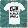 T-shirt - J'ai deux petites filles magnifiques - Brod N' Flock