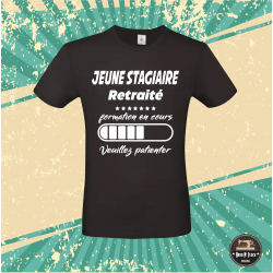 T-shirt - Jeune stagiaire retraité formation en cours - Brod N' Flock