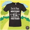 T-shirt - Tous les Papys naissent égaux mais les meill - Brod N' Flock