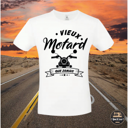 T-shirt - Vieux motard que jamais - Brod N' Flock