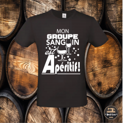 T-shirt - Mon groupe sanguin est Apéritif - Brod N' Flock