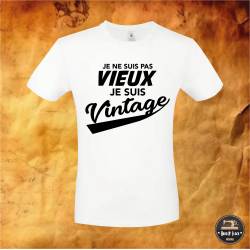 T-shirt - Je ne suis pas vieux je suis vintage - Brod N' Flock