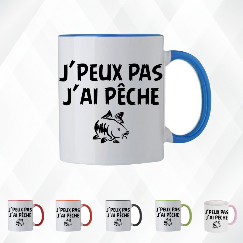 Mug - J'peux pas j'ai pêche - Brod N' Flock Mug - J'peux pas j'ai pêche - Brod N' Flock