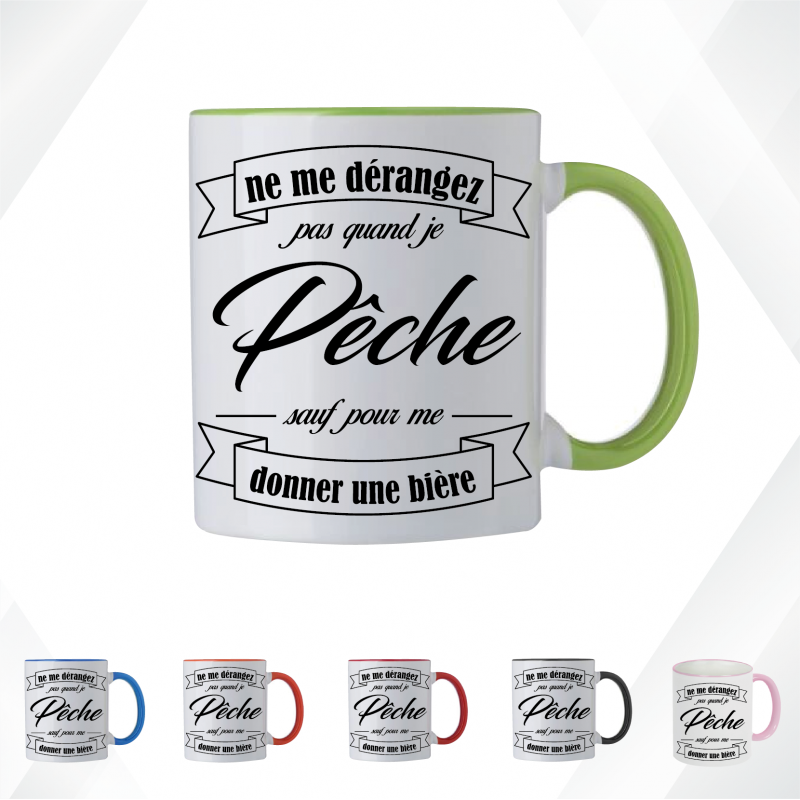 Mug - Ne me dérangez pas quand je pêche sauf pour ... - Brod N' Flock