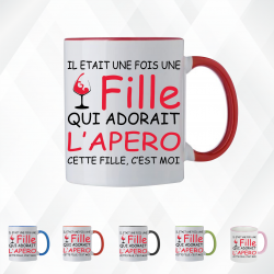 Mug - Il était une fois une fille qui adorait l'apéro - Brod N' Flock