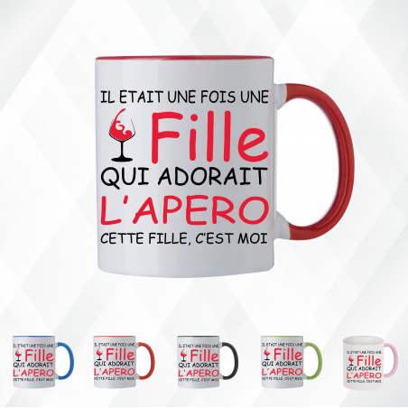 Mug - Il était une fois une fille qui adorait l'apéro - Brod N' Flock