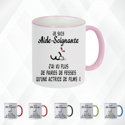 Mug - Je suis aide-soignante ... j’ai vu plus de paire - Brod N' Flock