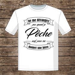 T-shirt - Ne me dérangez pas quand je pêche - Brod N' Flock