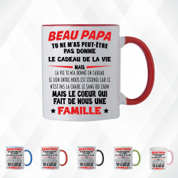 Mug - Beau papa tu ne m'as peut être pas donné le... - Brod N' Flock