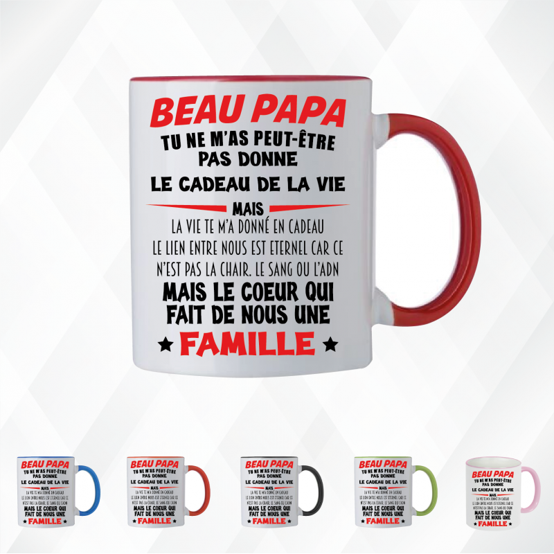 Mug - Beau papa tu ne m'as peut être pas donné le... - Brod N' Flock