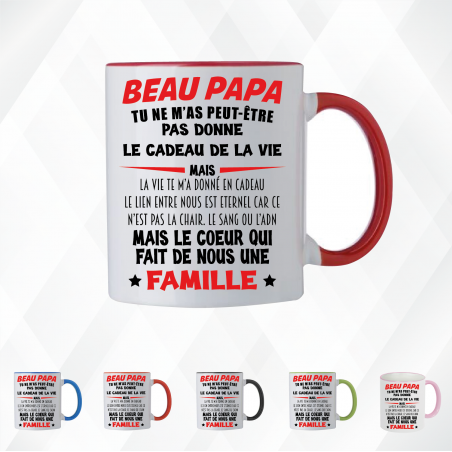Mug - Beau papa tu ne m'as peut être pas donné le... - Brod N' Flock