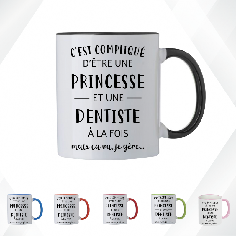 Mug - C'est compliqué d'être une princesse et une... - Brod N' Flock