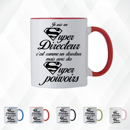 Mug - Je suis un super directeur - Brod N' Flock