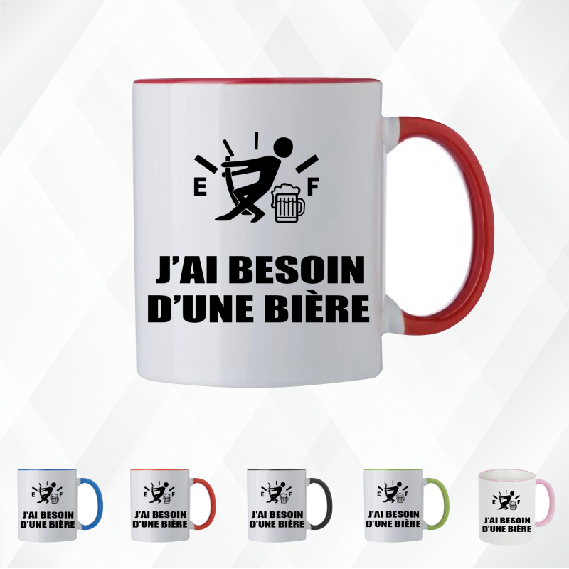 Mug - J'ai besoin d'une bière - Brod N' Flock