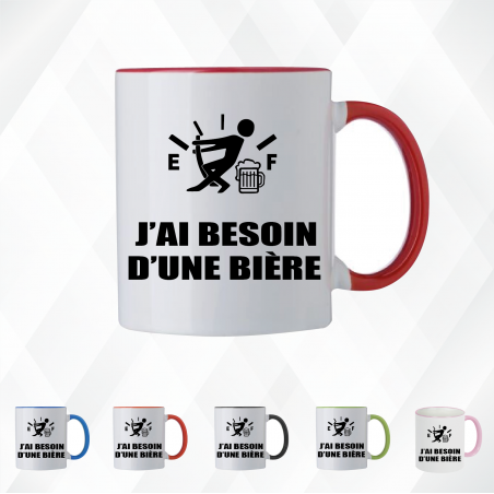 Mug - J'ai besoin d'une bière - Brod N' Flock