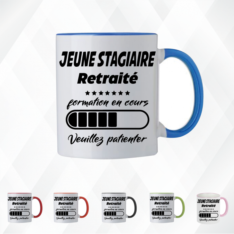 Mug - Jeune stagiaire retraité formation en cours ... - Brod N' Flock