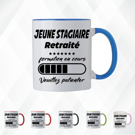 Mug - Jeune stagiaire retraité formation en cours ... - Brod N' Flock
