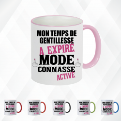 Mug - Mon temps de gentillesse a expiré mode connasse - Brod N' Flock