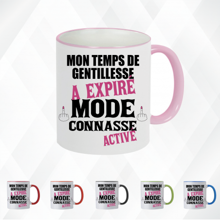 Mug - Mon temps de gentillesse a expiré mode connasse - Brod N' Flock