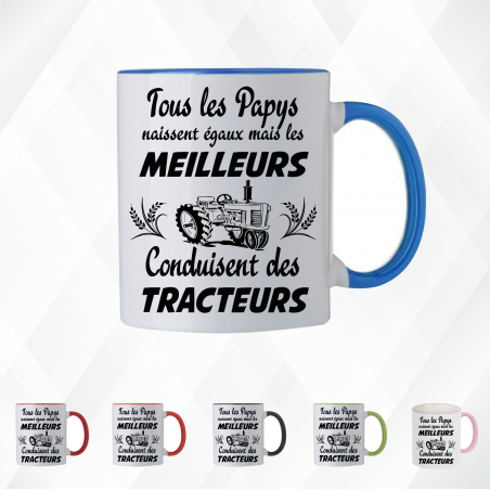 Mug - Tous les Papys naissent égaux mais les meilleurs - Brod N' Flock