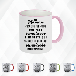 Mug - Une maman, une personne qui ne peut remplacer - Brod N' Flock