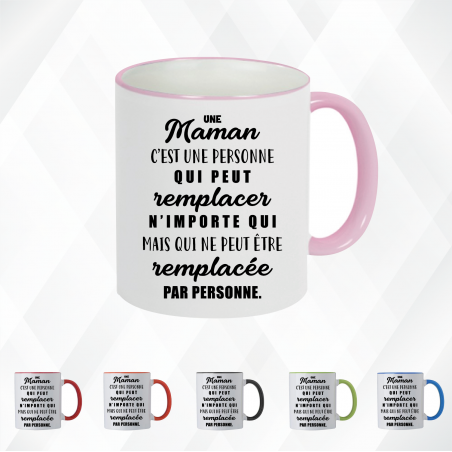 Mug - Une maman, une personne qui ne peut remplacer - Brod N' Flock