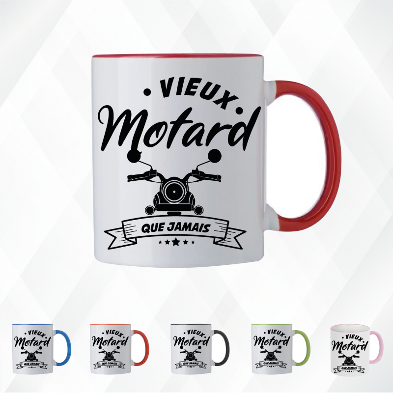 Mug - Vieux motard que jamais - Brod N' Flock