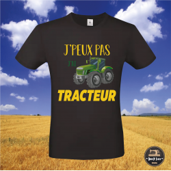 T-shirt - J'peux pas j'ai tracteur - Brod N' Flock