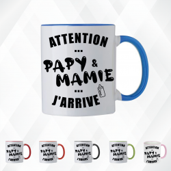 Mug - Attention Papy et Mamie j'arrive - Brod N' Flock