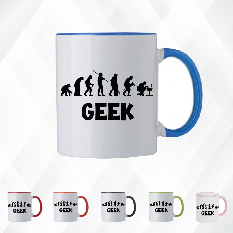 Mug - Geek ! L'évolution de l'homme - Brod N' Flock