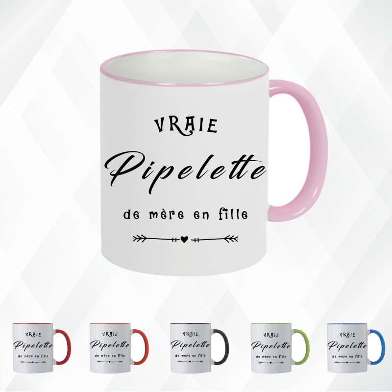 Mug - Vraie Pipelette de mère en fille - Brod N' Flock