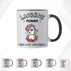 Mug - Licorne power ! - Brod N' Flock