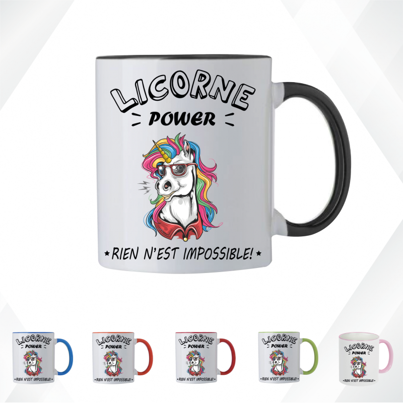 Mug - Licorne power ! - Brod N' Flock
