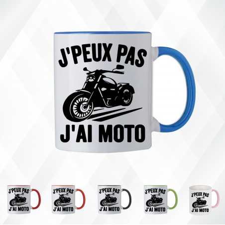 Mug - J'peux pas j'ai moto - Brod N' Flock