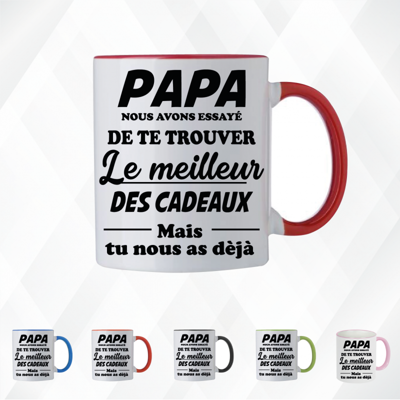 Mug - Papa nous avons essayé de te trouver le meilleur - Brod N' Flock