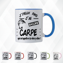 Mug - J'peux pas j'ai encore la carpe qui m'appelle - Brod N' Flock
