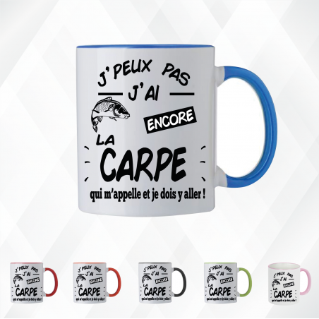 Mug - J'peux pas j'ai encore la carpe qui m'appelle - Brod N' Flock