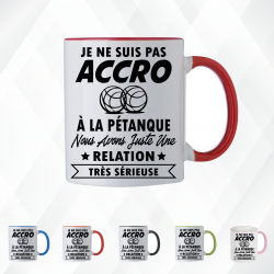 Mug - Je ne suis pas accro à la pétanque nous avons ...- Brod N' Flock